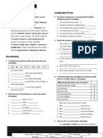 Unit 5 Test: Listening Language Focus