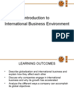 Introduction To International Business Environment