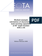 Technical Report: Worked Example Calculation of Characteristic Load-Carrying Capacities of 90° Angle Bracket With A Rib