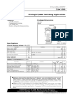 Ultrahigh-Speed Switching Applications: Package Dimensions Features