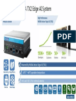 MIC-720AI NVIDIA TX2 Edge AI System: Ultra Small Form Factor Fanless Design High Performance NVIDIA Jetson Tegra X2 (TX2)