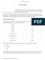 C++ Data Types - Tutorialspoint