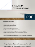 Legal Issues in Employee Relations