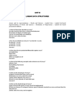 Unit Iii Linear Data Structures: Syllabus