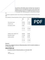 Consolidated Accounts (Basic) Tutorial Questions PDF