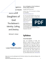 Sons and Daughters of God: The Believer's Identity, Calling, and Destiny PDF