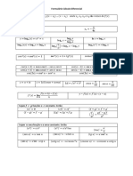 Formulário Cálculo Diferencial