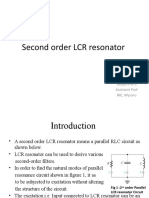 Second Order LCR Resonator