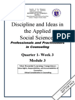 Discipline and Ideas in The Applied Social Sciences: Quarter 1-Week 3