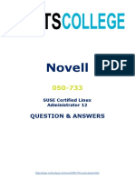 Novell 050-733 Exam Questions - Major 050 733 PDF Questions