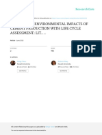 Identifying Environmental Impacts of Cement Production With Life Cycle Assessment: Lit...