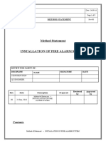 Method Statement - Fire Alarm