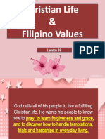 Christian Life & Filipino Values: Lesson 18