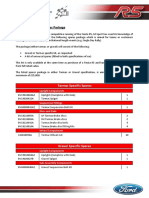 Fiesta R5 National Spares Package
