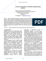 Software Engineering Used in Simulation of Flexible Manufacturing Systems