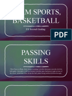 Team Sports, Basketball: P.E Second Grading