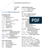 Julia & Ijulia Cheat-Sheet (For 18.Xxx at Mit, Julia 1.X) : Basics: Arithmetic and Functions of Numbers