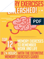 Memory Exercises Unleashed - Top 12 Memory Exercises To Remember Work and Life in 24 Hours PDF