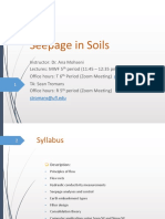 Seepage in Soils