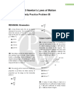 Ch-03 Newton's Laws of Motion: Daily Practice Problem 05