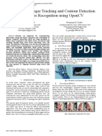 Real Time Finger Tracking and Contour Detection For Gesture Recognition Using Opencv