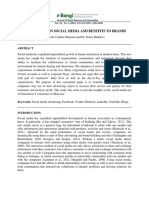 Advertising On Social Media and Benefits To Brands: Vol. 10, No. 2 (2015) 335-351 ISSN: 1823-884x