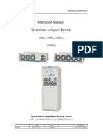 Operation Manual Invertronic Compact Inverter: Operating Instructions