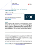 Effect of Online Reviews On Consumer Purchase Behavior