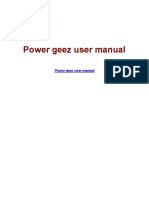 Power Geez User Manual