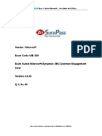 Vendor: Microsoft Exam Code: MB-200 Exam Name: Microsoft Dynamics 365 Customer Engagement Core Q & As: 60