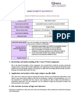 Assignment Handout: RICS School of Built Environment, Amity University