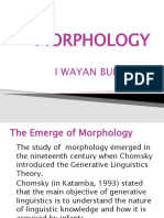 Power Point 1 Morphology