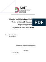 Asignments On Defects in Ceramics