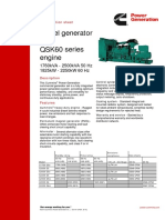 Diesel Generator Set QSK60 Series Engine: 1760kVA - 2500kVA 50 HZ 1825kW - 2250kW 60 HZ