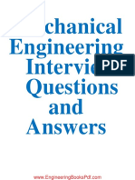 Mechanical Engineering Interview Questions With Answers