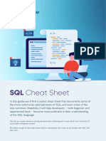 SQL Cheat Sheet PDF