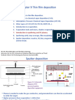 Chapter 9 Thin Film Deposition: 7. Introduction To Sputtering and DC Plasma