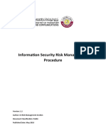 Information Security Risk Management Procedure