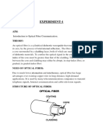 Experiment-1: Introduction To Optical Fiber Communication