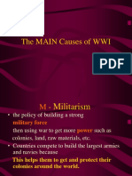 The MAIN Causes of WWI