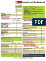 Determine Combat Odds: 2. Determine Column Shifts 4. Circle Applicable Drms