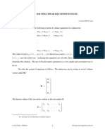 Tn99-01: Solving Linear Equations in Excel: Version Date: February 3, 1999 C:/Class/TN99-01.wpd