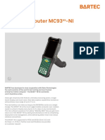 Mobile Computer MC93 - NI: Datasheet