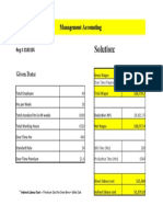 Solution:: Management Accounting