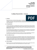 Loading Characteristics - General: GE Power Systems