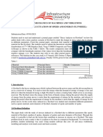 Mech 3203: Mechanics of Machines and Vibrations Case Study 2 (Fluctuation of Speed and Energy-Flywheel)