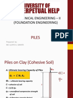 Geotechnical Engineering - Ii (Foundation Engineering) : Piles