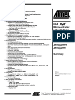 8-Bit Microcontroller With 16K Bytes In-System Programmable Flash Atmega169V Atmega169