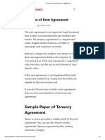 Formate of Rent Agreement - @mateen