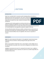 MVC Design Pattern